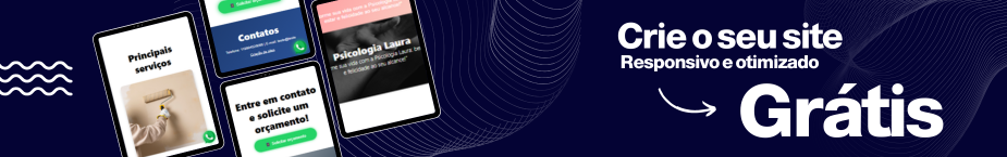 Banner de criação de sites